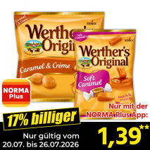 Nur gültig vom 20.07. bis 26.07.2026 und nur mit der NORMA Pluss App 17% billiger: 1,39