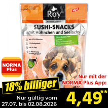 Nur gültig vom 27.07. bis 02.08.2026 und nur mit der NORMA Pluss App 18% billiger: 4,49