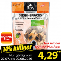 Nur gültig vom 27.07. bis 02.08.2026 und nur mit der NORMA Pluss App 14% billiger: 4,29
