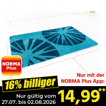Nur gültig vom 27.07. bis 02.08.2026 und nur mit der NORMA Pluss App 16% billiger: 14,99
