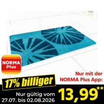 Nur gültig vom 27.07. bis 02.08.2026 und nur mit der NORMA Pluss App 17% billiger: 13,99