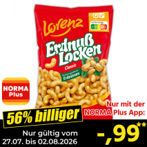 Nur gültig vom 27.07. bis 02.08.2026 und nur mit der NORMA Pluss App 56% billiger: –,99