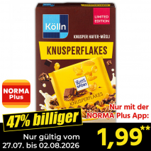 Nur gültig vom 27.07. bis 02.08.2026 und nur mit der NORMA Pluss App 47% billiger: 1,99