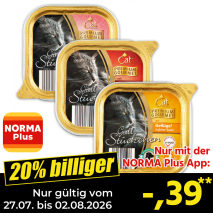 Nur gültig vom 27.07. bis 02.08.2026 und nur mit der NORMA Pluss App 20% billiger: –,39