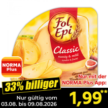 Nur gültig vom 03.08. bis 09.08.2026 und nur mit der NORMA Pluss App 33% billiger: 1,99