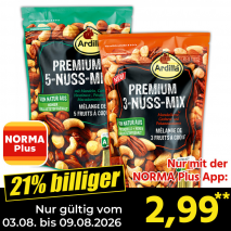 Nur gültig vom 03.08. bis 09.08.2026 und nur mit der NORMA Pluss App 21% billiger: 2,99