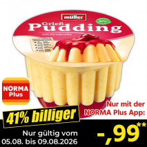 Nur gültig vom 05.08. bis 09.08.2026 und nur mit der NORMA Pluss App 41% billiger: &ndash;,99