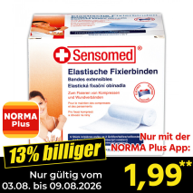 Nur gültig vom 03.08. bis 09.08.2026 und nur mit der NORMA Pluss App 13% billiger: 1,99