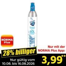 Nur gültig vom 10.08. bis 16.08.2026 und nur mit der NORMA Pluss App 28% billiger: 3,99