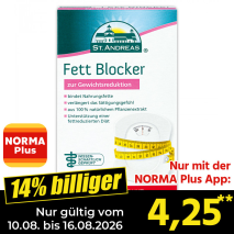 Nur gültig vom 10.08. bis 16.08.2026 und nur mit der NORMA Pluss App 14% billiger: 4,25