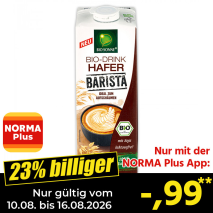 Nur gültig vom 10.08. bis 16.08.2026 und nur mit der NORMA Pluss App 23% billiger: &ndash;,99