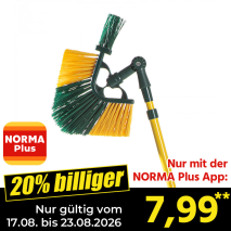 Nur gültig vom 17.08. bis 23.08.2026 und nur mit der NORMA Pluss App 20% billiger: 7,99