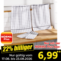 Nur gültig vom 17.08. bis 23.08.2026 und nur mit der NORMA Pluss App 22% billiger: 6,99