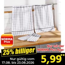 Nur gültig vom 17.08. bis 23.08.2026 und nur mit der NORMA Pluss App 25% billiger: 5,99