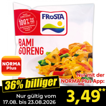 Nur gültig vom 17.08. bis 23.08.2026 und nur mit der NORMA Pluss App 36% billiger: 3,49
