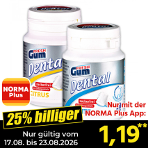 Nur gültig vom 17.08. bis 23.08.2026 und nur mit der NORMA Pluss App 25% billiger: 1,19