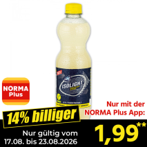 Nur gültig vom 17.08. bis 23.08.2026 und nur mit der NORMA Pluss App 14% billiger: 1,99