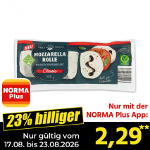 Nur gültig vom 17.08. bis 23.08.2026 und nur mit der NORMA Pluss App 23% billiger: 2,29