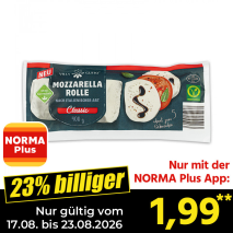 Nur gültig vom 17.08. bis 23.08.2026 und nur mit der NORMA Pluss App 23% billiger: 1,99