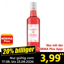 Nur gültig vom 17.08. bis 23.08.2026 und nur mit der NORMA Pluss App 20% billiger: 3,99