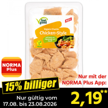 Nur gültig vom 17.08. bis 23.08.2026 und nur mit der NORMA Pluss App 15% billiger: 2,19