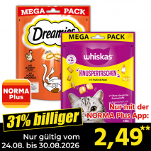 Nur gültig vom 24.08. bis 30.08.2026 und nur mit der NORMA Pluss App 31% billiger: 2,49