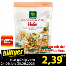 Nur gültig vom 24.08. bis 30.08.2026 und nur mit der NORMA Pluss App billiger: 2,39