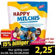Nur gültig vom 24.08. bis 30.08.2026 und nur mit der NORMA Pluss App 15% billiger: 2,25