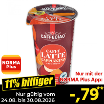 Nur gültig vom 24.08. bis 30.08.2026 und nur mit der NORMA Pluss App 11% billiger: –,79