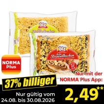 Nur gültig vom 24.08. bis 30.08.2026 und nur mit der NORMA Pluss App 37% billiger: 2,49