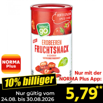 Nur gültig vom 24.08. bis 30.08.2026 und nur mit der NORMA Pluss App 10% billiger: 5,79