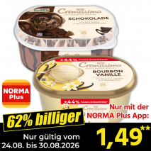Nur gültig vom 24.08. bis 30.08.2026 und nur mit der NORMA Pluss App 62% billiger: 1,49