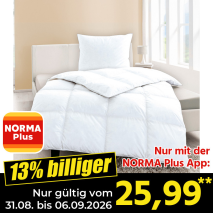 Nur gültig vom 31.08. bis 06.09.2026 und nur mit der NORMA Pluss App 13% billiger: 25,99