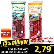 Nur gültig vom 31.08. bis 06.09.2026 und nur mit der NORMA Pluss App 15% billiger: 2,79