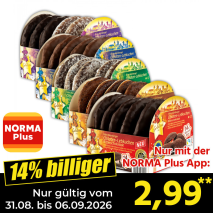 Nur gültig vom 31.08. bis 06.09.2026 und nur mit der NORMA Pluss App 14% billiger: 2,99