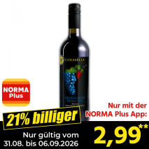 Nur gültig vom 31.08. bis 06.09.2026 und nur mit der NORMA Pluss App 21% billiger: 2,99