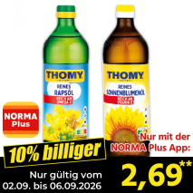 Nur gültig vom 02.09. bis 06.09.2026 und nur mit der NORMA Pluss App 10% billiger: 2,69
