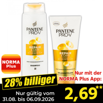 Nur gültig vom 31.08. bis 06.09.2026 und nur mit der NORMA Pluss App 28% billiger: 2,69