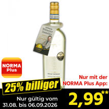 Nur gültig vom 31.08. bis 06.09.2026 und nur mit der NORMA Pluss App 25% billiger: 2,99