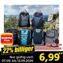 Nur gültig vom 07.09. bis 13.09.2026 und nur mit der NORMA Pluss App 22% billiger: 6,99