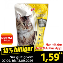 Nur gültig vom 07.09. bis 13.09.2026 und nur mit der NORMA Pluss App 15% billiger: 1,59