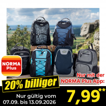 Nur gültig vom 07.09. bis 13.09.2026 und nur mit der NORMA Pluss App 20% billiger: 7,99