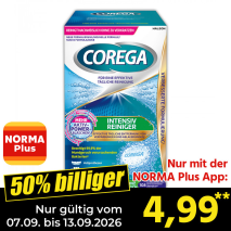 Nur gültig vom 07.09. bis 13.09.2026 und nur mit der NORMA Pluss App 50% billiger: 4,99