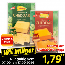Nur gültig vom 07.09. bis 13.09.2026 und nur mit der NORMA Pluss App 18% billiger: 1,79
