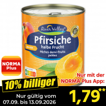 Nur gültig vom 07.09. bis 13.09.2026 und nur mit der NORMA Pluss App 10% billiger: 1,79