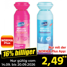 Nur gültig vom 14.09. bis 20.09.2026 und nur mit der NORMA Pluss App 16% billiger: 2,49