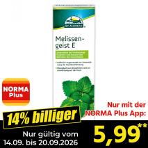 Nur gültig vom 14.09. bis 20.09.2026 und nur mit der NORMA Pluss App 14% billiger: 5,99