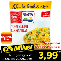 Nur gültig vom 14.09. bis 20.09.2026 und nur mit der NORMA Pluss App 42% billiger: 3,99
