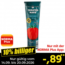 Nur gültig vom 14.09. bis 20.09.2026 und nur mit der NORMA Pluss App 10% billiger: &ndash;,89
