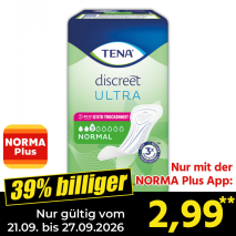 Nur gültig vom 21.09. bis 27.09.2026 und nur mit der NORMA Pluss App 39% billiger: 2,99